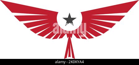 Falcon Wing Logo Vorlage vektor Icon Design Stock Vektor