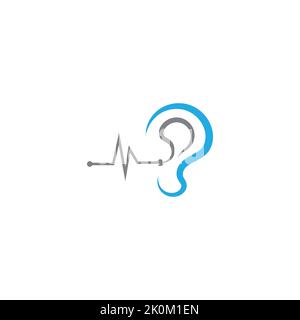 Logo-Symbol Für Gehörschutz Stock Vektor