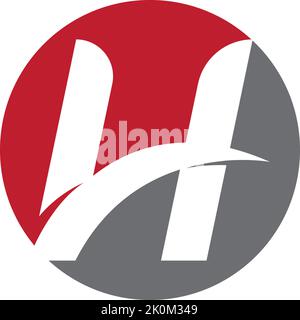 H Logo Template Design Vector Illustration Stock Vektor