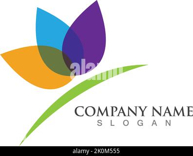 Schönheit Vektor Lotus Blumen Design logo Symbol Vorlage Stock Vektor