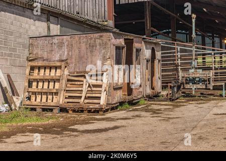 Dorset Farm-Szene westlich von Shaftesbury in Dorset Stockfoto