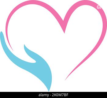 Hand Care Logo Vorlage Vektor Icon Business Stock Vektor