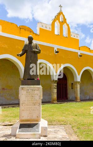 Das berühmte Kloster von San Antonio de Padua, Izamal, Yucatan, Mexiko Stockfoto