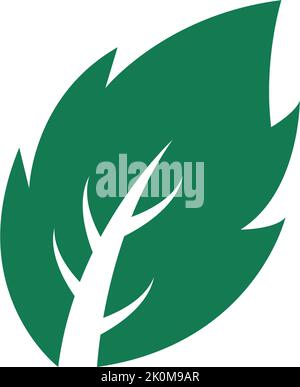 Minze Flachbild vector Farbe Symbol Vorlage Stock Vektor