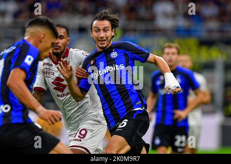 Mailand, Italien. 10., September 2022. Matteo Darmian (36) von Inter gesehen während der Serie Ein Spiel zwischen Inter und Turin bei Giuseppe Meazza in Mailand. (Bildnachweis: Gonzales Photo - Tommaso Fimiano). Stockfoto