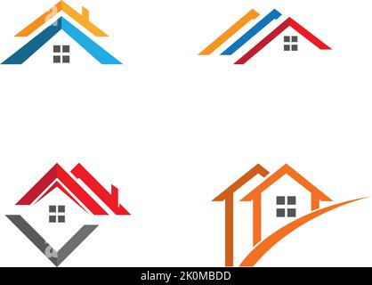 Vektorsymbol für Vorlage für Immobilien und Geschäftslogo Stock Vektor