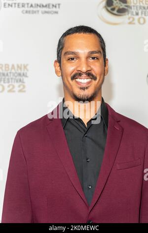 Burbank, CA, 11. September 2022 , rique nimmt am 11. September 2022 am 14. Annual Burbank Film Festival Teil - Abschlussabend im Marriott Burbank, Burbank, CA Stockfoto