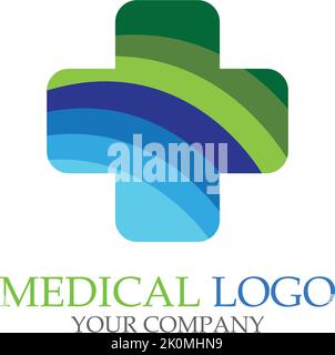 Symbol für Vektordarstellung der Vorlage „Health Medical Logo“ Stock Vektor