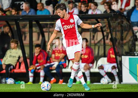 AMSTERDAM, NIEDERLANDE - 12. SEPTEMBER: Kik Pierie von Jong Ajax während des niederländischen Keukenkampioendivisie-Spiels zwischen Jong Ajax und NAC Breda am 12. September 2022 in De Toekomst in Amsterdam, Niederlande (Foto: Jan Mulder/Orange Picturs) Stockfoto