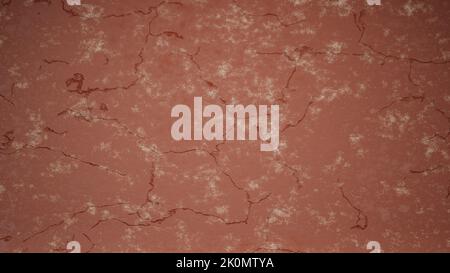Rissige rote Wand Textur Illustration, Hintergrund Tapete. Stockfoto