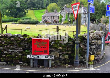 Langdale Road, Grasmere Lake District, England, Großbritannien Stockfoto