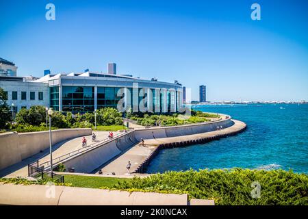 Eine riesige öffentliche Ausstellung von Wassertieren in Chicago, Illinois Stockfoto