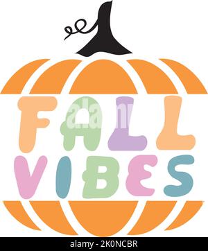 vektordarstellung eines Herbstes vibes Kürbis Stock Vektor