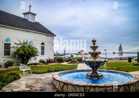 Ein klassisches öffentliches Museum in Mackinac Island, Michigan Stockfoto