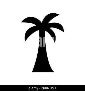 Palm Tree Logo Design Konzept Für Reisen Beach Landscape Icon Vektor-Vorlage Stock Vektor