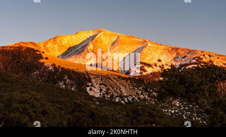 Sonnenuntergang über dem Blanca Peak, San Louis Colorado Stockfoto