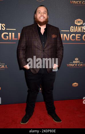 Nashville, USA, 12. September 2022, Luke Combs bei der Aufnahme von CMT Giants: Vince Gill am 12. September 2022 im Fisher Center of Performing Arts in Belmont in Nashville, TN. © Tammie Arroyo / AFF-USA.com Stockfoto