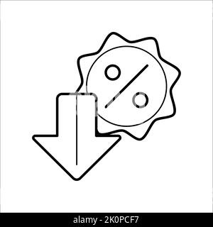 Rabatt-Symbol mit begrenzter Zeit, verpassen Sie es nicht. Stock Vektor