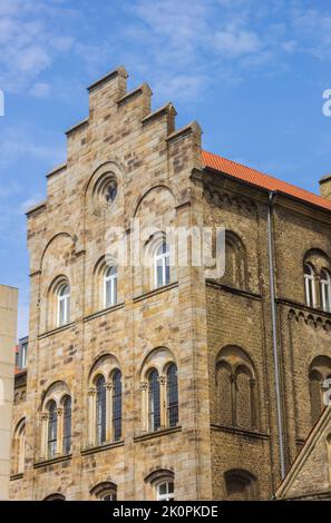 Treten Sie in ein historisches Haus in Münster, Deutschland Stockfoto