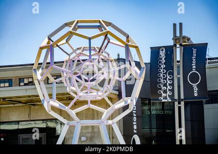 Exploratorium, ein Wissenschafts- und Technologiemuseum am Pier 15/17 in San Francisco, Kalifornien. Stockfoto