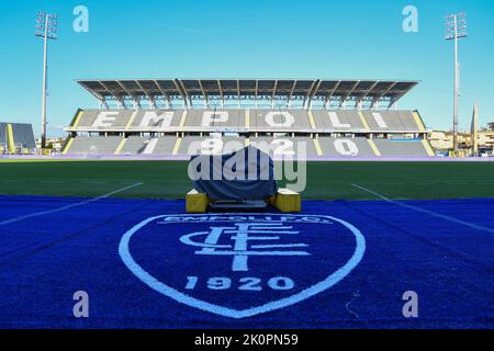 Stadion Carlo Castellani, Empoli, Italien, 12. September 2022, Gesamtansicht des Stadions Carlo Castellani während des FC Empoli vs AS Roma - italienischer Fußball S Stockfoto