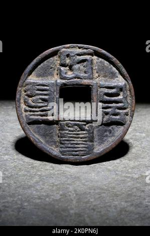 Chinesische Yuan-Dynastie Münze Stockfoto