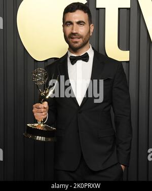 Los Angeles, USA. 12. September 2022. Brett Goldstein kommt bei der Apple TV Primetime Emmy Party an, die am Montag, dem 12. September 2022, bei Mother Wolf in Los Angeles, CA, stattfand. (Foto: Sthanlee B. Mirador/Sipa USA) Quelle: SIPA USA/Alamy Live News Stockfoto