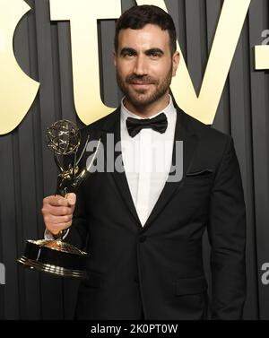 Los Angeles, USA. 12. September 2022. Brett Goldstein kommt bei der Apple TV Primetime Emmy Party an, die am Montag, dem 12. September 2022, bei Mother Wolf in Los Angeles, CA, stattfand. (Foto: Sthanlee B. Mirador/Sipa USA) Quelle: SIPA USA/Alamy Live News Stockfoto