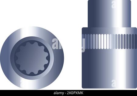 Werkzeuge und Instrument, Handyman Kit Box Detail Stock Vektor