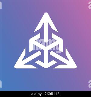 cube Simple Logo. Icon-Design-Element mit Visitenkartenvorlage. Stock Vektor