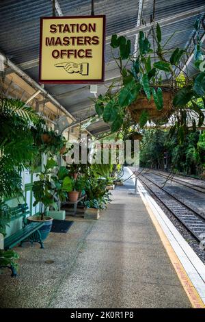 Kuranda Scenic Railway Station, Kuranda, Atherton Tablelands, Far North Queensland, Australien Stockfoto