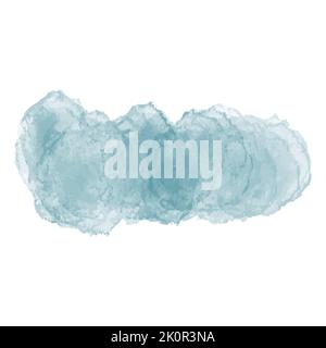 Aquarell abstrakt Splash Farbe Malerei Textur. Blauer Hintergrund Stock Vektor