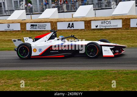 Nick Heidfeld, Mahindrra Formula E Gen3, Sparks of Genius, vollelektrisch angetrieben mit erstaunlichen Geschwindigkeiten, ständige Innovationen machen das aus Stockfoto