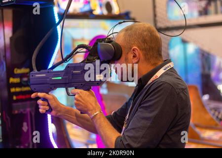 London, Großbritannien. 13. September 2022. IAAPA Expo Europe (Global Association for the Attractions Industry) Excel London Kredit: Ian Davidson/Alamy Live News Stockfoto