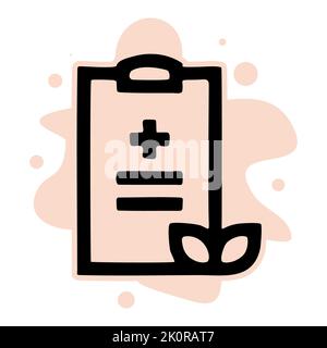 Medizinisches Berichtssymbol isoliert auf weißem Hintergrund aus der Krankenpflege-Sammlung. Medizinisches Berichtssymbol trendy und moderne medizinische Berichtssymbol für Logo, Web, ein Stockfoto