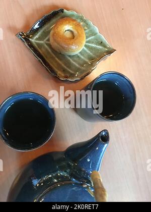 Bild der traditionellen japanischen Teezeremonie Stockfoto