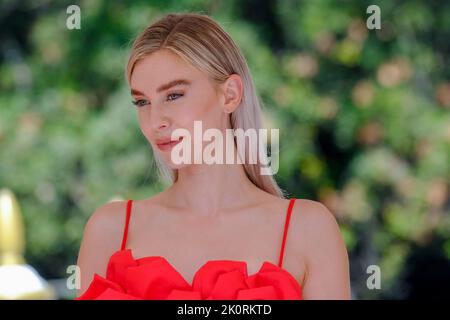 Die englische Schauspielerin Vanessa Kirby bei den Internationalen Filmfestspielen in Venedig 79 2022. Ankunft in Lido. Venedig (Italien), 7.. September 2022 Stockfoto