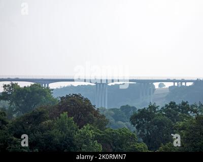 Lahntalbrücke Limburg Stockfoto