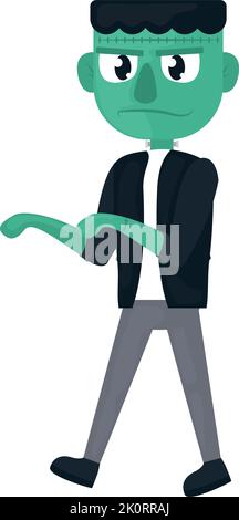 Cartoon frankenstein Charakter Stock Vektor