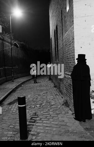 Jack the Ripper stalkt Stockfoto