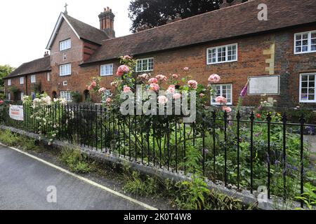 Außenansicht des Christs Krankenhaus, Stadt Winchester, Hampshire County; England; Großbritannien, UK Stockfoto