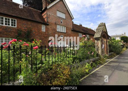 Außenansicht des Christs Krankenhaus, Stadt Winchester, Hampshire County; England; Großbritannien, UK Stockfoto