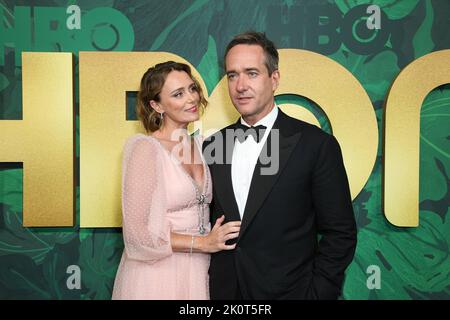 West Hollywood, USA. 12. September 2022. Keeley Hawes, Matthew Macfadyen nimmt am 12. September 2022 in West Hollywood, Kalifornien, an der HBO Emmy's Party 2022 in den San Vicente Bungalows Teil. Foto: Crash/imageSPACE Credit: Imagespace/Alamy Live News Stockfoto