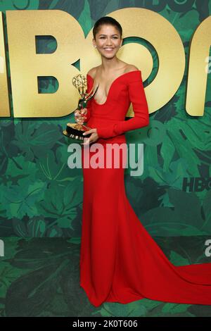 West Hollywood, USA. 12. September 2022. Zendaya nimmt an der HBO Emmy's Party 2022 in den San Vicente Bungalows am 12. September 2022 in West Hollywood, Kalifornien, Teil. Foto: Crash/imageSPACE Credit: Imagespace/Alamy Live News Stockfoto