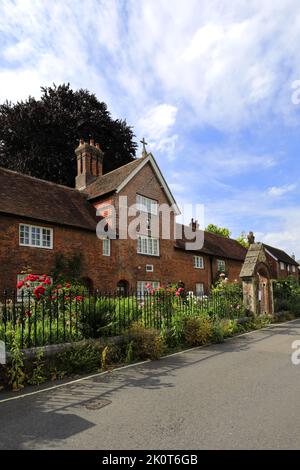 Außenansicht des Christs Krankenhaus, Stadt Winchester, Hampshire County; England; Großbritannien, UK Stockfoto