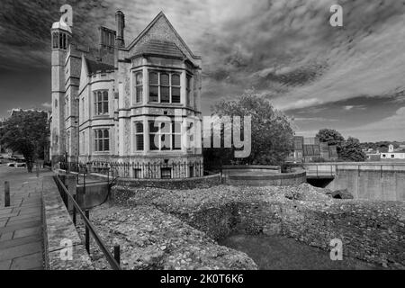 Außenansicht des Registerbüros von Castle Hill, Winchester City, Hampshire County; England; Großbritannien Stockfoto