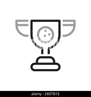 Einfache Umrisse der Golf-Ikone. Auszeichnung für lineare Style-Ikonen. Stock Vektor