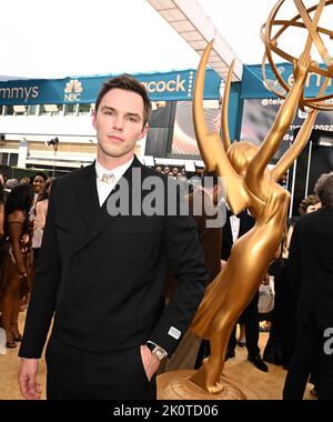 Los Angeles, USA. 12. September 2022. Nichola Hoult kommt am Montag, den 12. September 2022, bei den Emmy Awards 74. im Microsoft Theater in Los Angeles an. (Foto von Dan Steinberg/Invision für die Television Academy/AP Images via Credit: SIPA USA/Alamy Live News Stockfoto