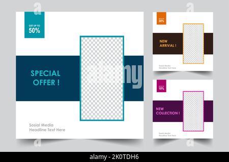 Vorlagen von Webbannern für Website-Header, SEO, Anzeigen, Einladungskarte mit Kopierplatz. Stock Vektor