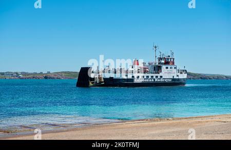 MV Loch Buie CalMac Fähre zwischen Mull und Iona Schottland Stockfoto